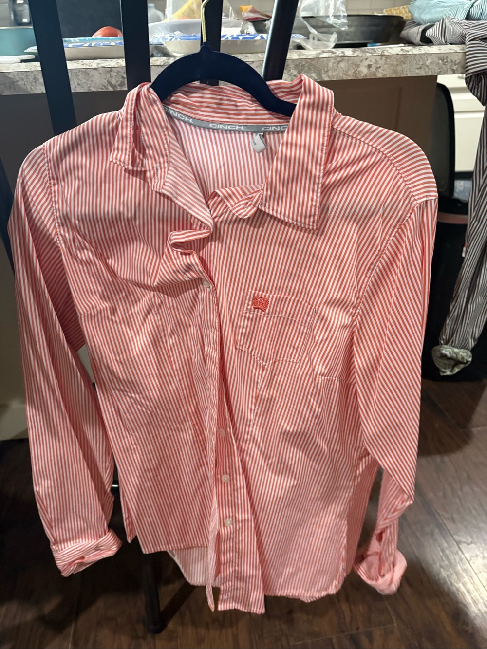 Cinch Women’s Red Stripe Button-Up Shirt
